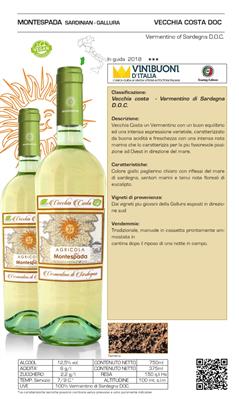 MONTESPADA VERMENTINO SARDEGNA VECCHIA COSTA DOC ML.750